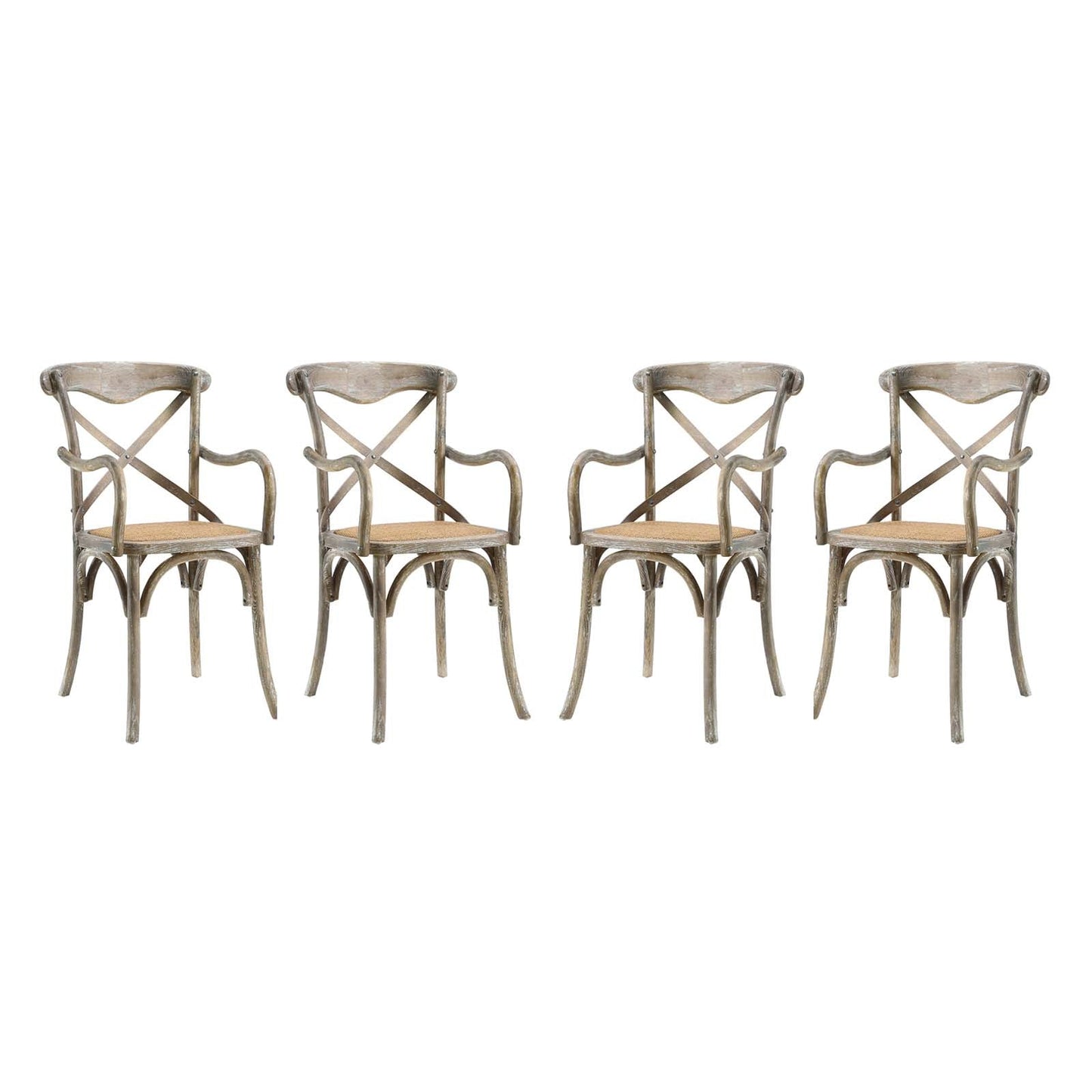 Modway Gear Dining Armchair Set of 4 | Dining Chairs | 