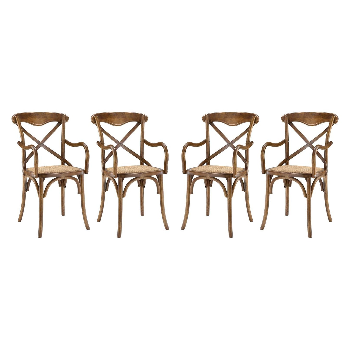 Modway Gear Dining Armchair Set of 4 | Dining Chairs | 