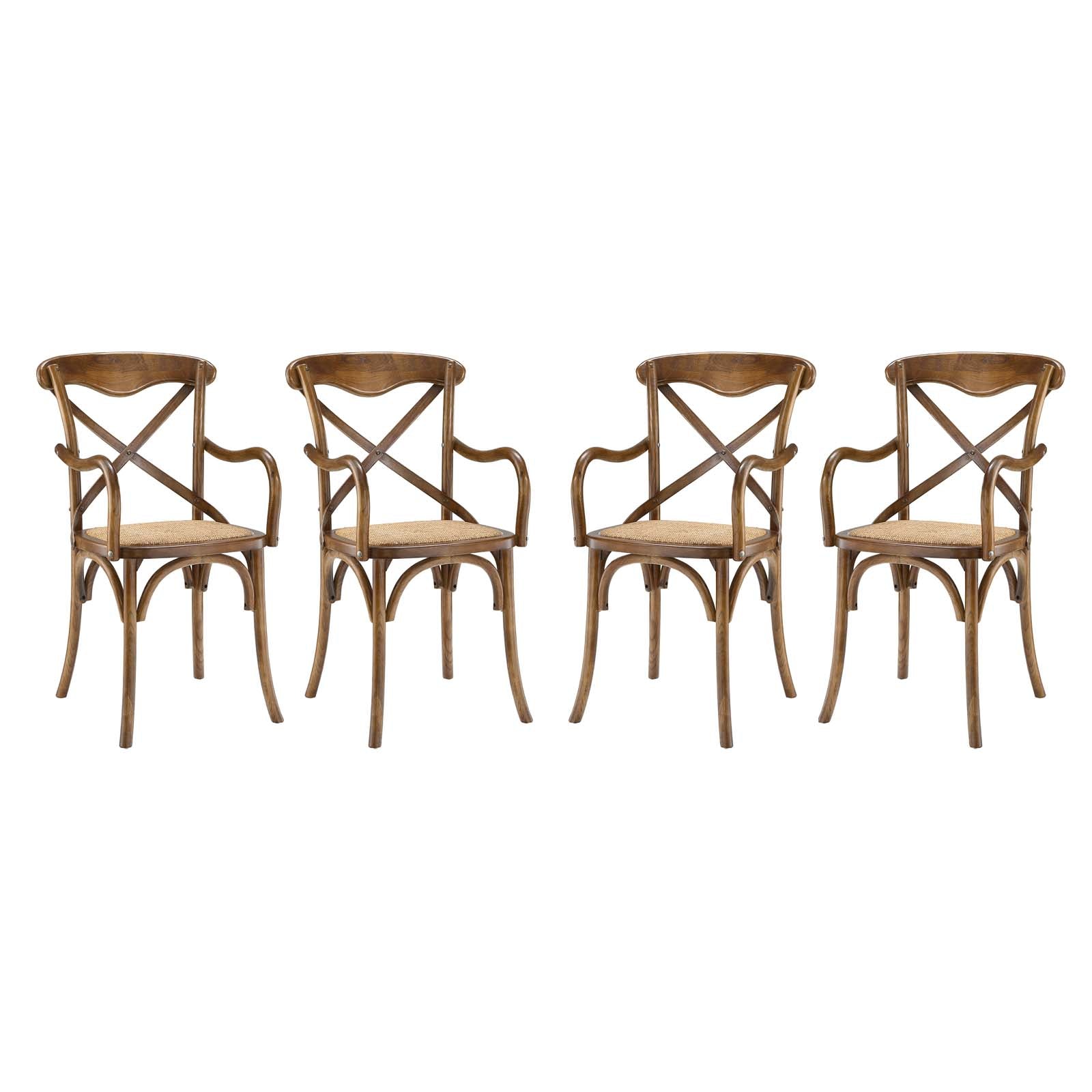 Modway Gear Dining Armchair Set of 4 | Dining Chairs | 
