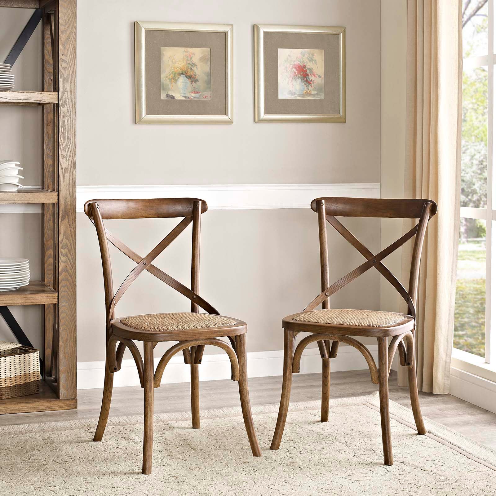 Modway Gear Dining Side Chair Set of 2 | Dining Chairs | 