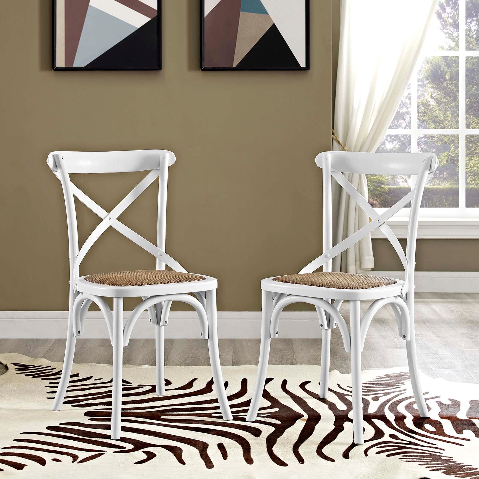 Modway Gear Dining Side Chair Set of 2 | Dining Chairs | 