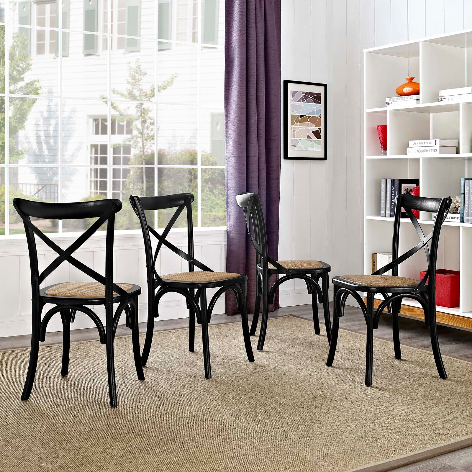 Modway Gear Dining Side Chair Set of 4 | Dining Chairs