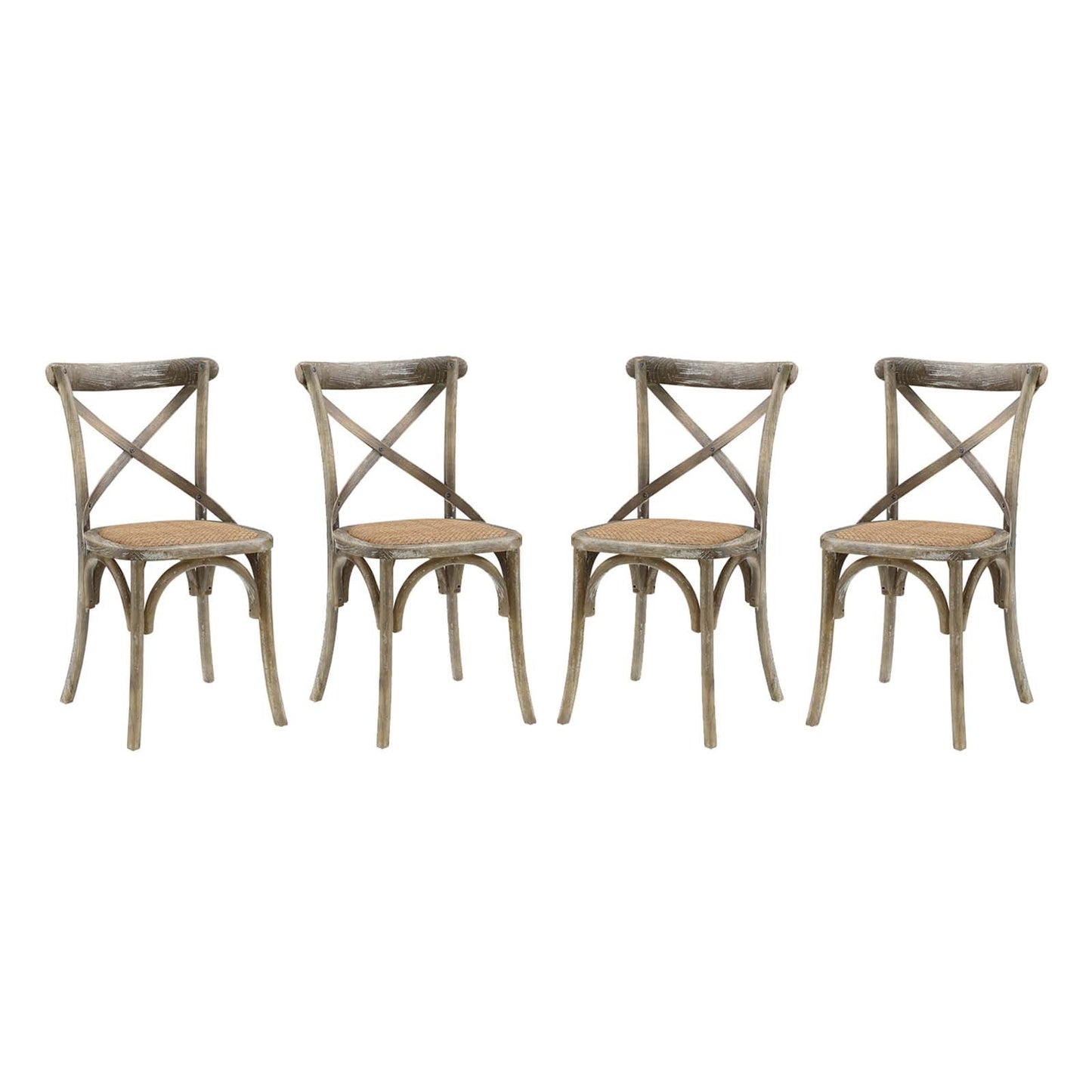 Modway Gear Dining Side Chair Set of 4 | Dining Chairs | 
