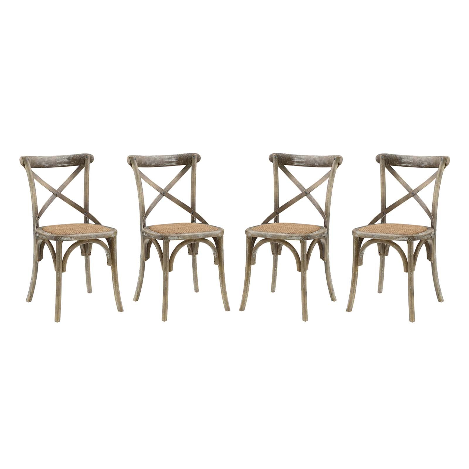 Modway Gear Dining Side Chair Set of 4 | Dining Chairs | 