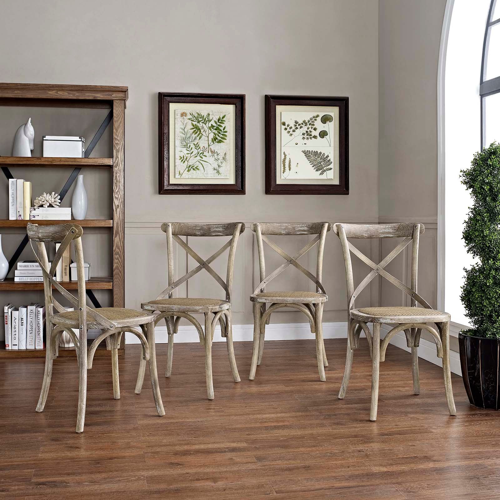 Modway Gear Dining Side Chair Set of 4 | Dining Chairs | 