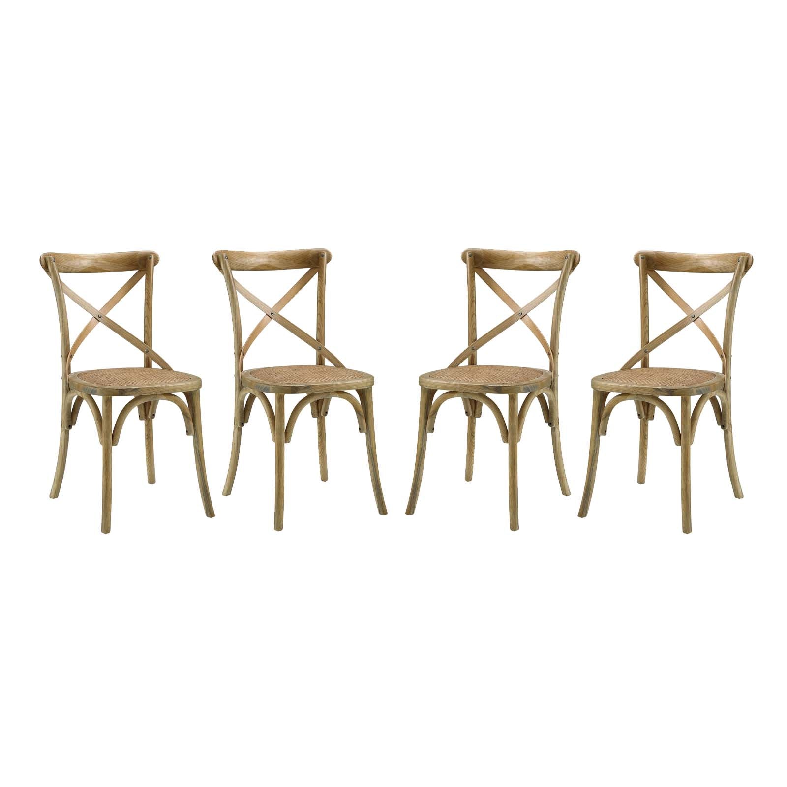 Modway Gear Dining Side Chair Set of 4 | Dining Chairs | 