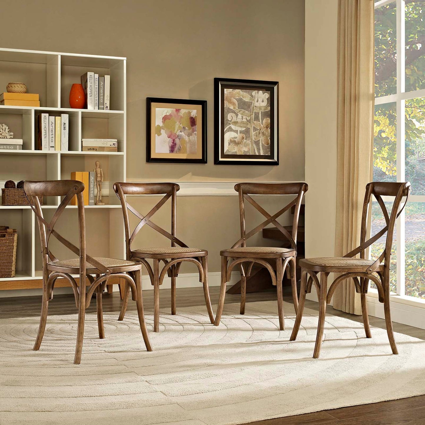 Modway Gear Dining Side Chair Set of 4 | Dining Chairs | 