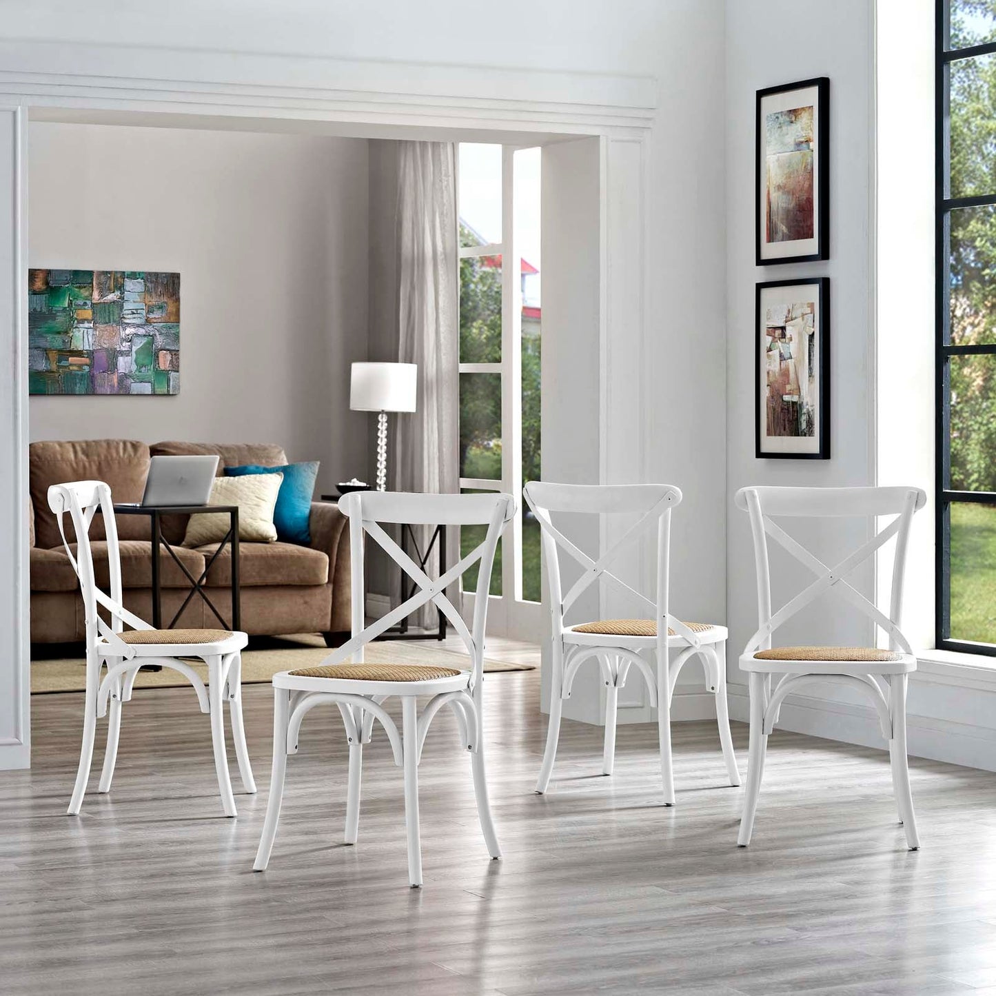 Modway Gear Dining Side Chair Set of 4 | Dining Chairs | 