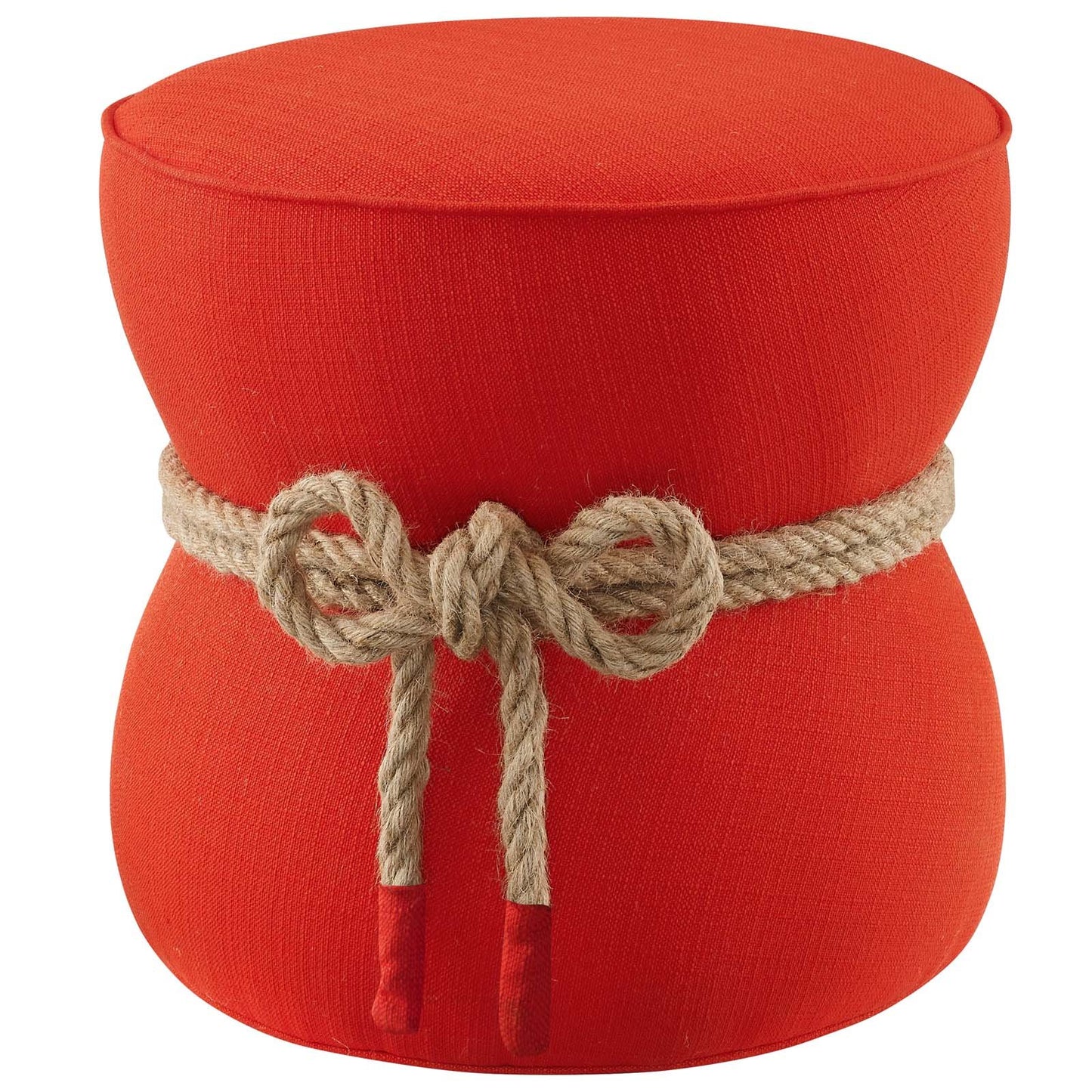 Modway Beat Nautical Rope Upholstered Fabric Ottoman