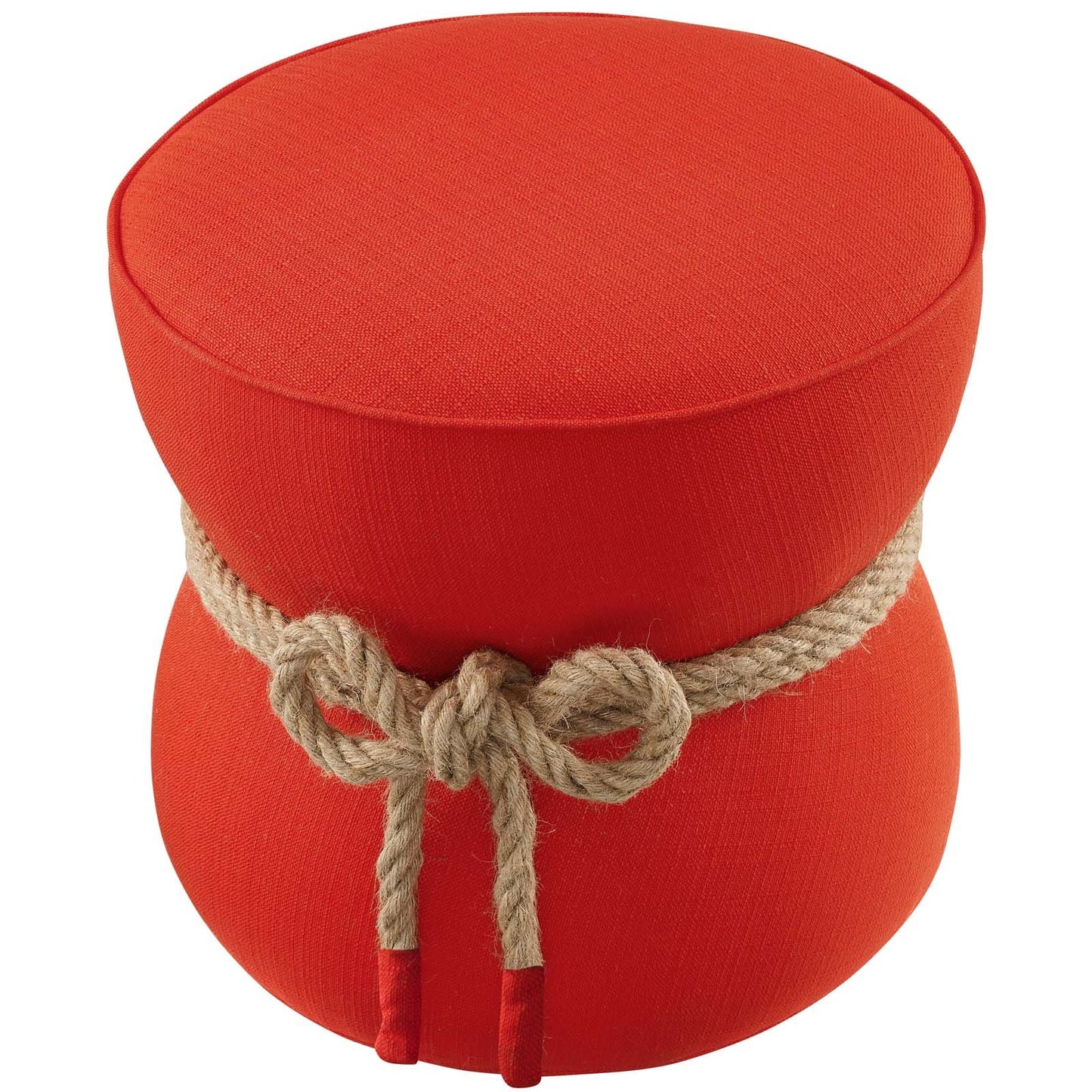 Modway Beat Nautical Rope Upholstered Fabric Ottoman