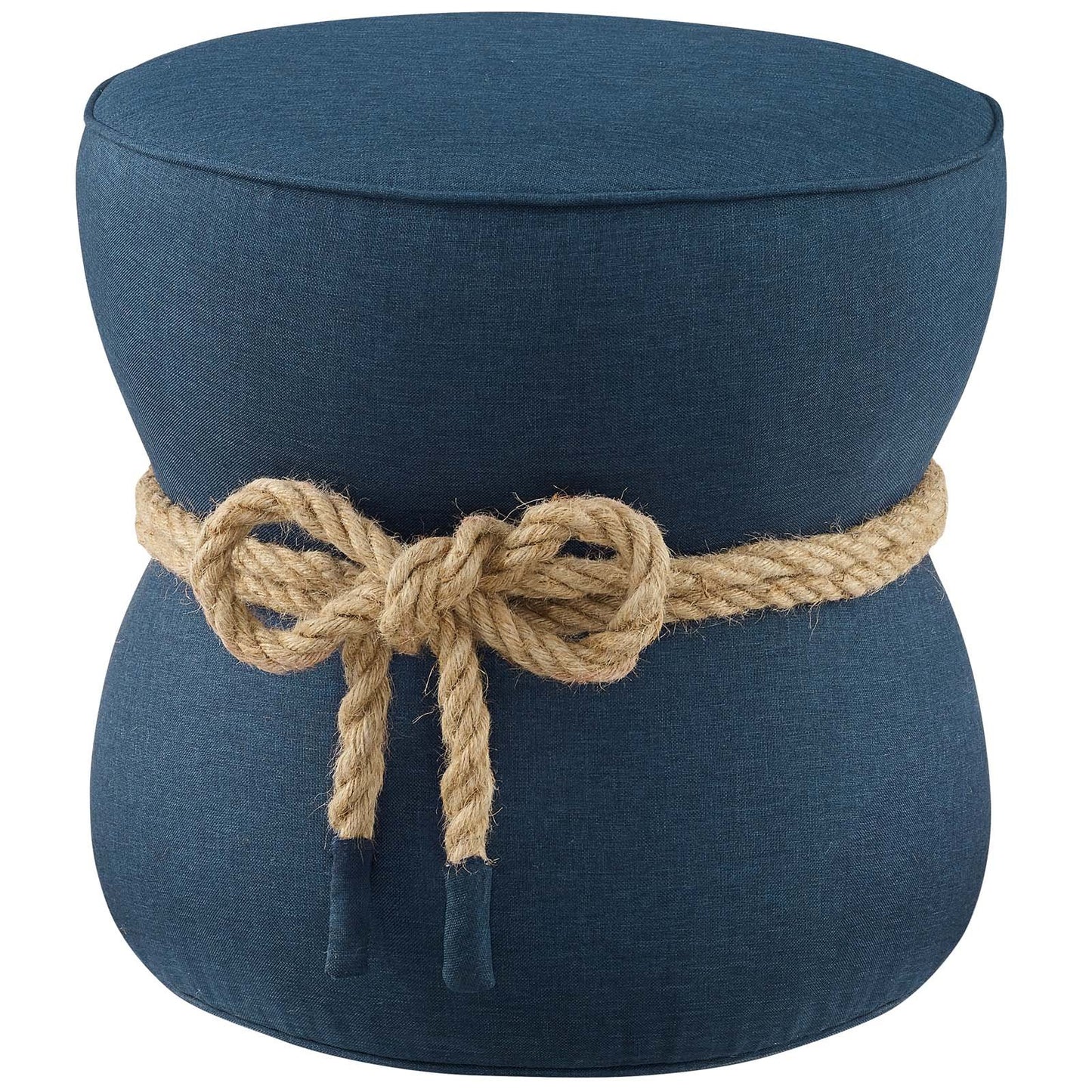 Modway Beat Nautical Rope Upholstered Fabric Ottoman