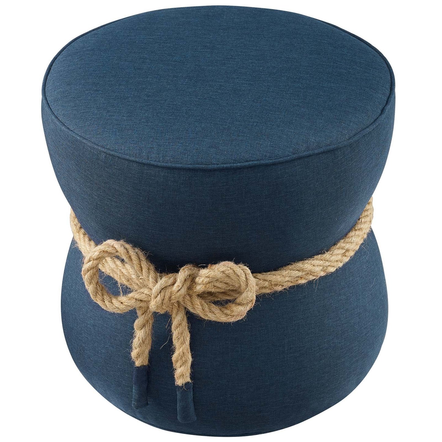 Modway Beat Nautical Rope Upholstered Fabric Ottoman
