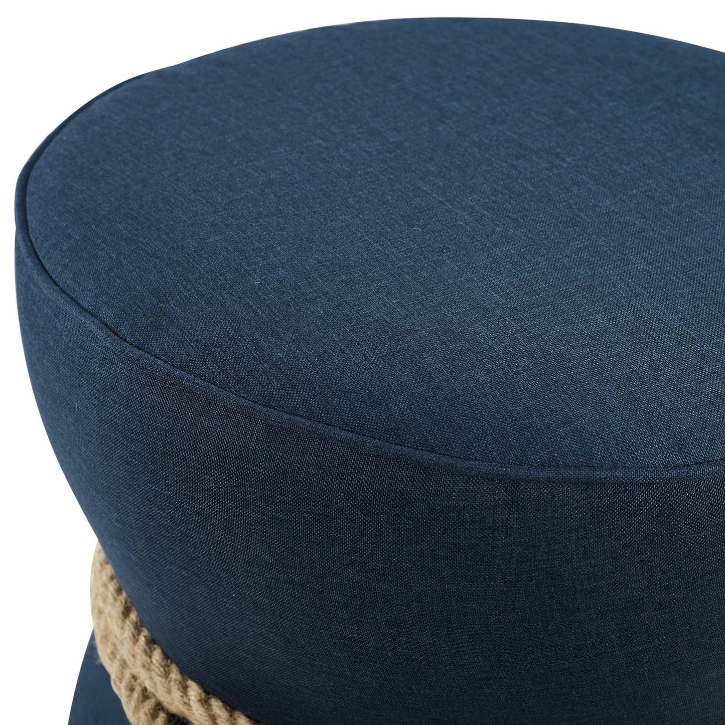 Modway Beat Nautical Rope Upholstered Fabric Ottoman