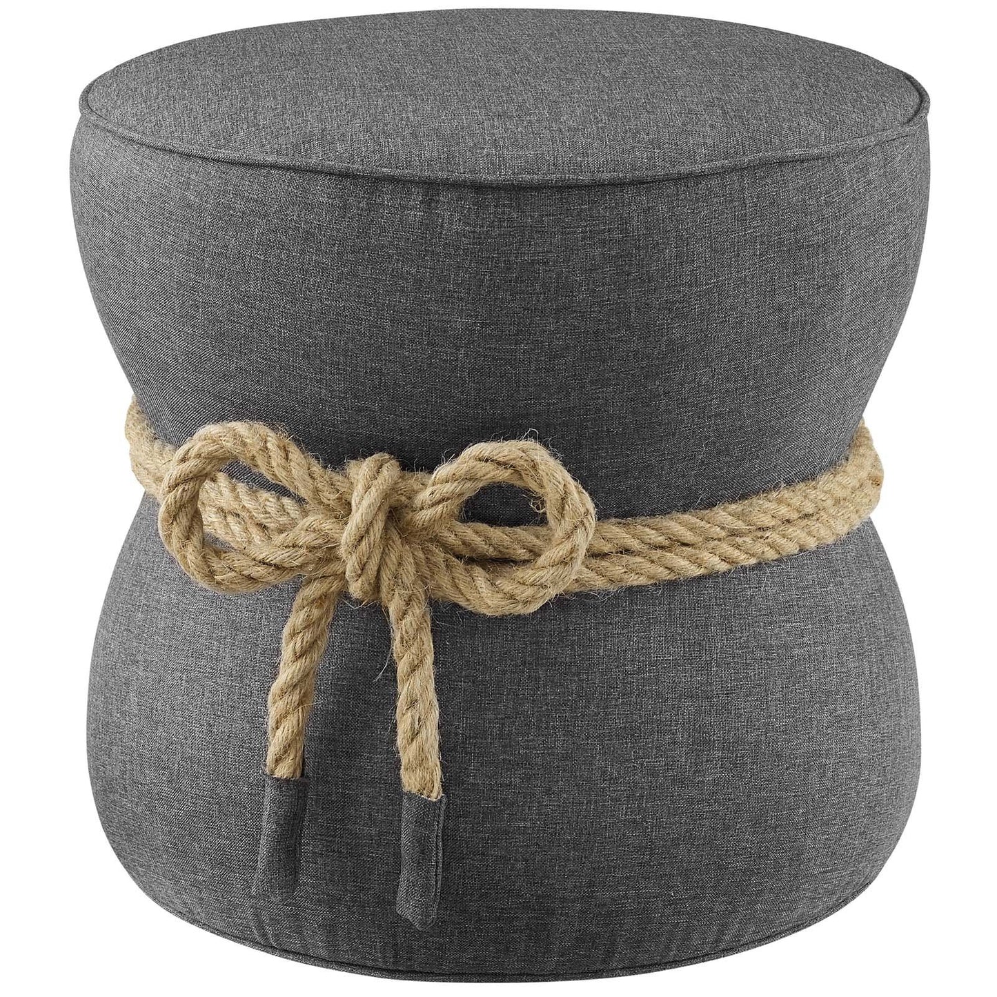 Modway Beat Nautical Rope Upholstered Fabric Ottoman