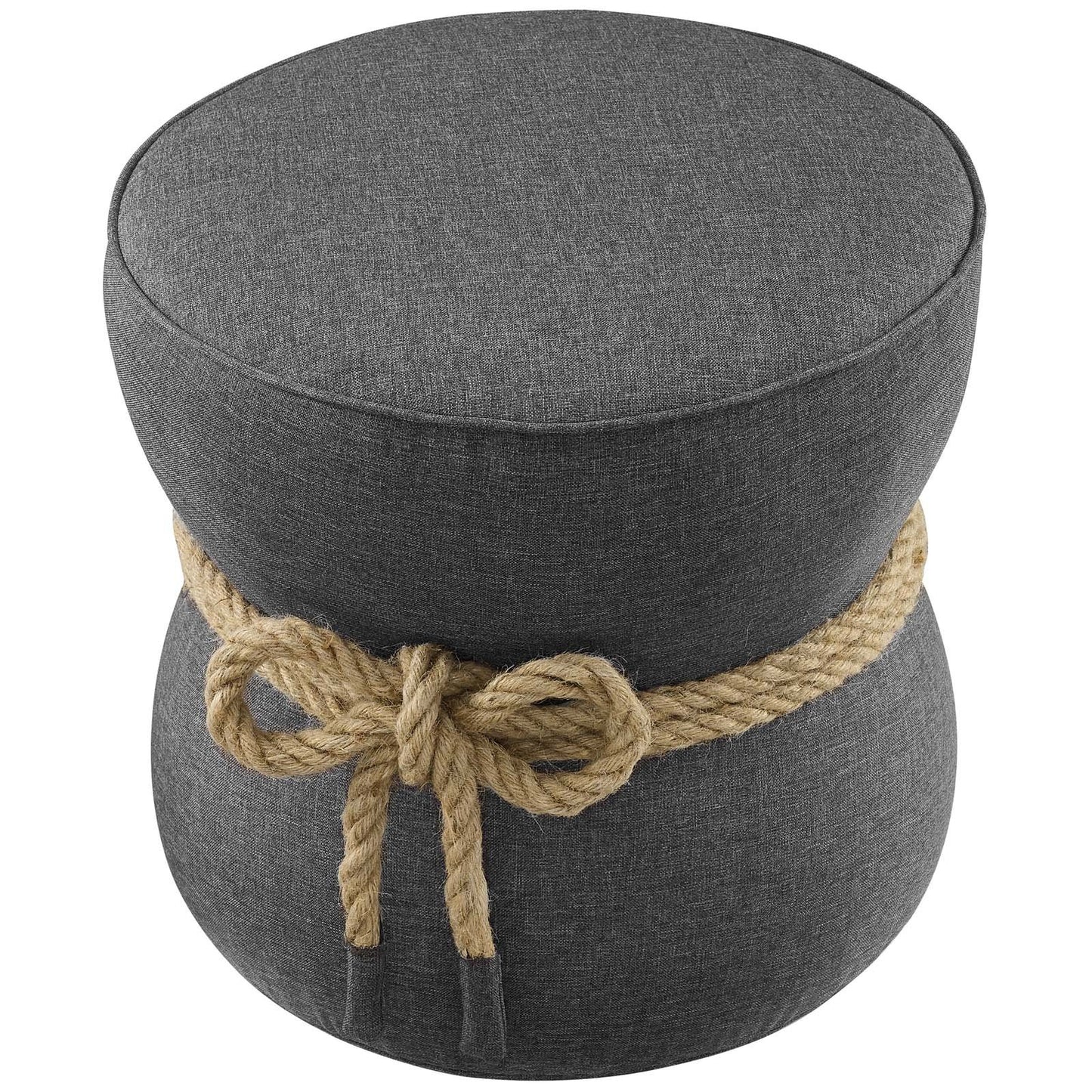 Modway Beat Nautical Rope Upholstered Fabric Ottoman