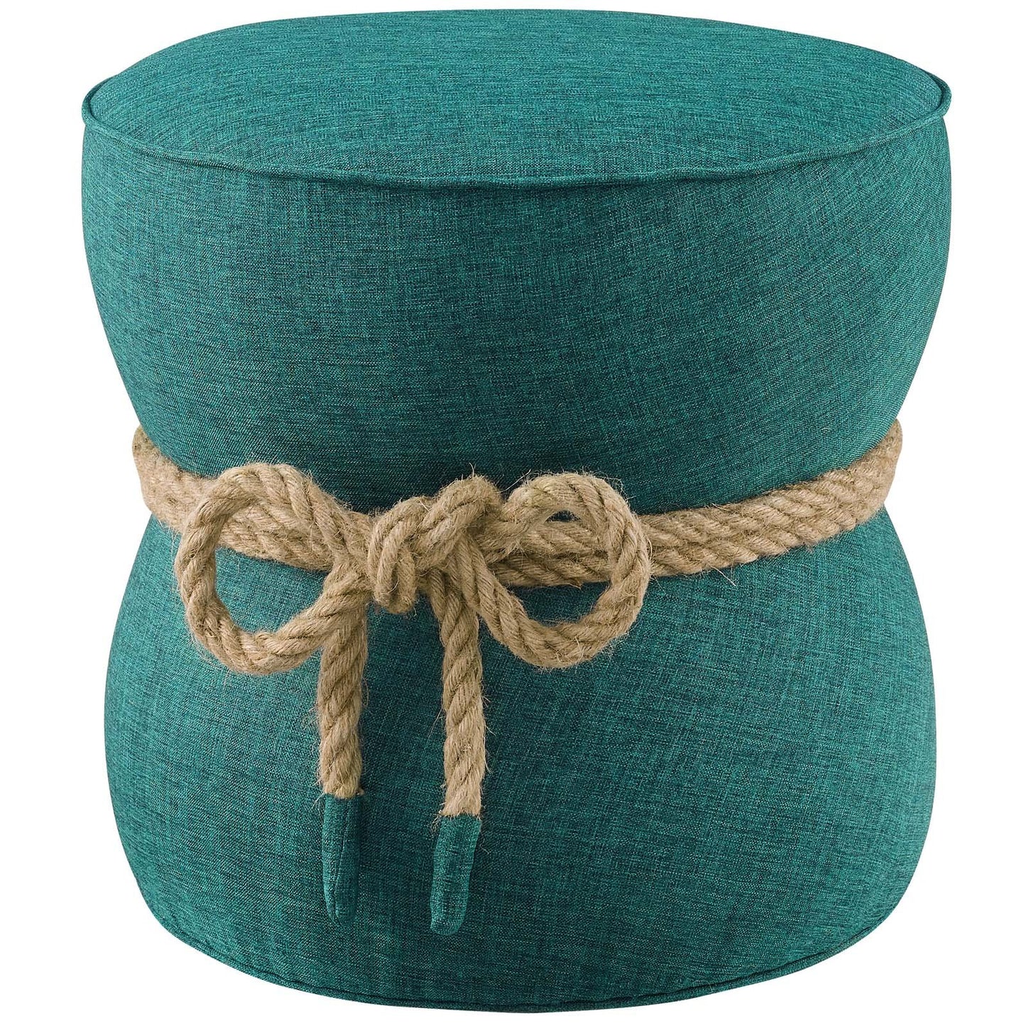 Modway Beat Nautical Rope Upholstered Fabric Ottoman