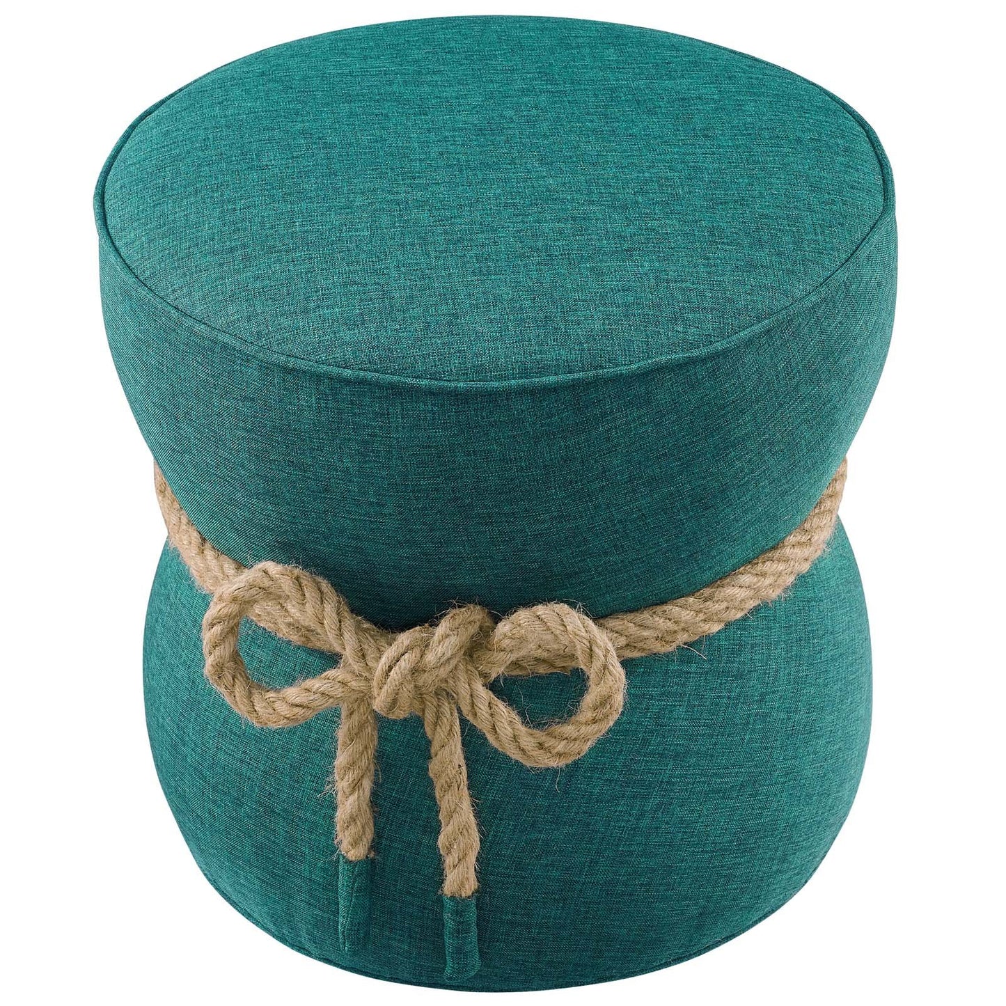 Modway Beat Nautical Rope Upholstered Fabric Ottoman