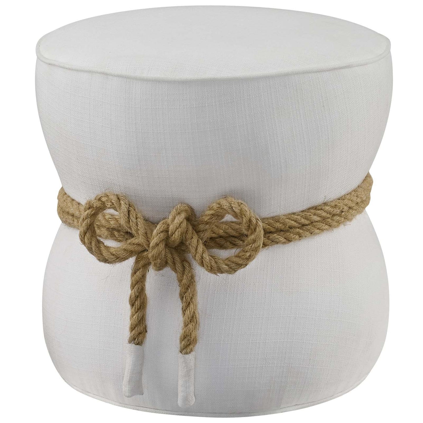 Modway Beat Nautical Rope Upholstered Fabric Ottoman