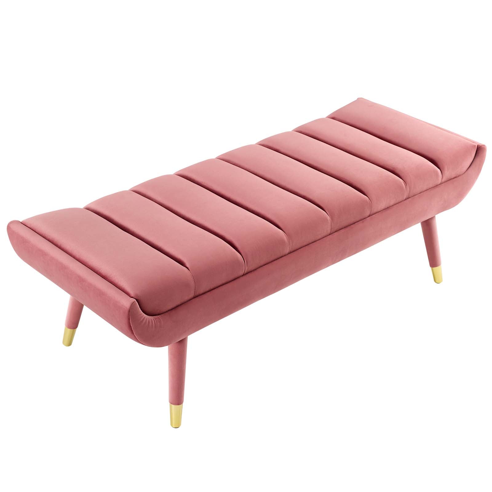 Modway Guess Channel Tufted Performance Velvet Accent Bench | Stools & Benches | 