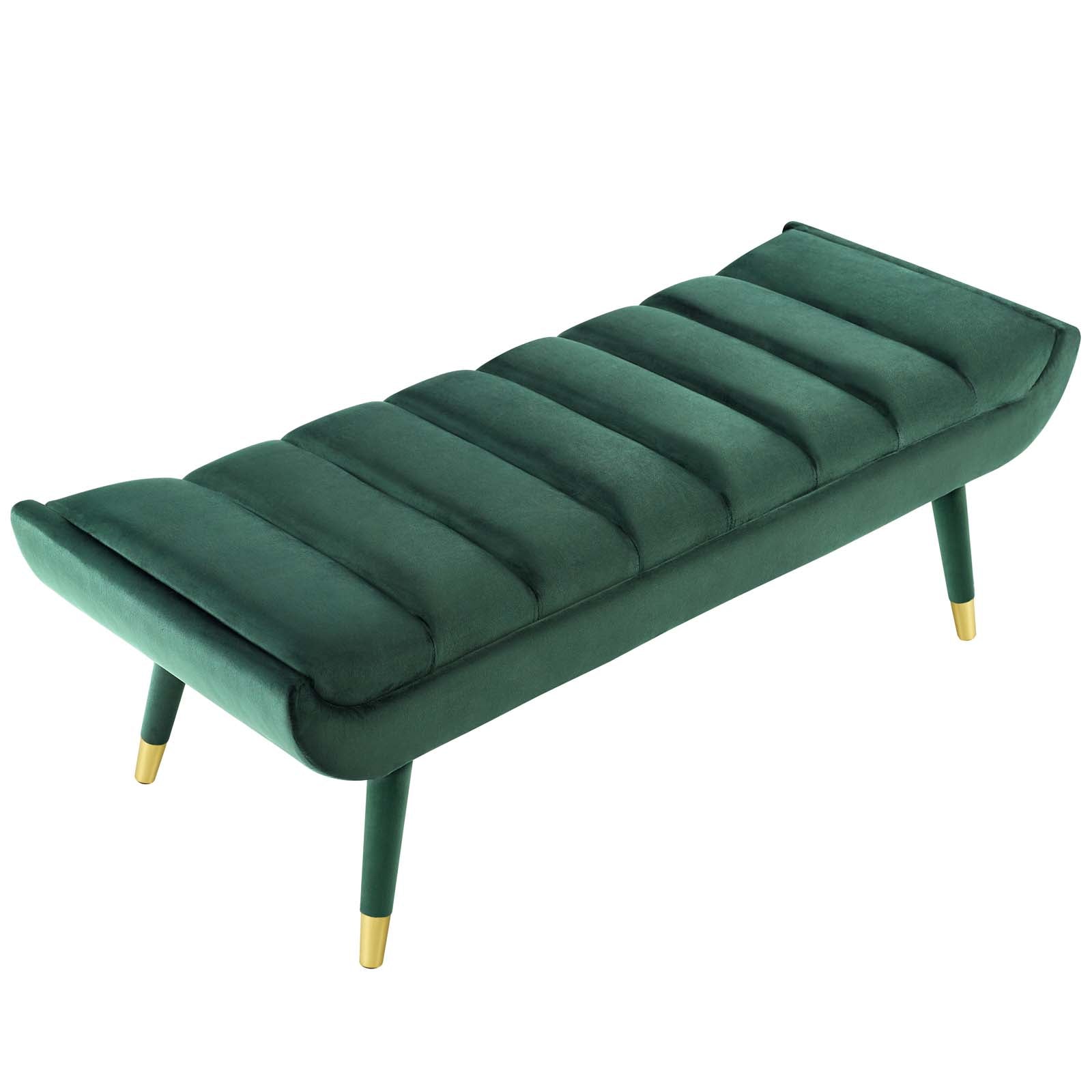 Modway Guess Channel Tufted Performance Velvet Accent Bench | Stools & Benches | 