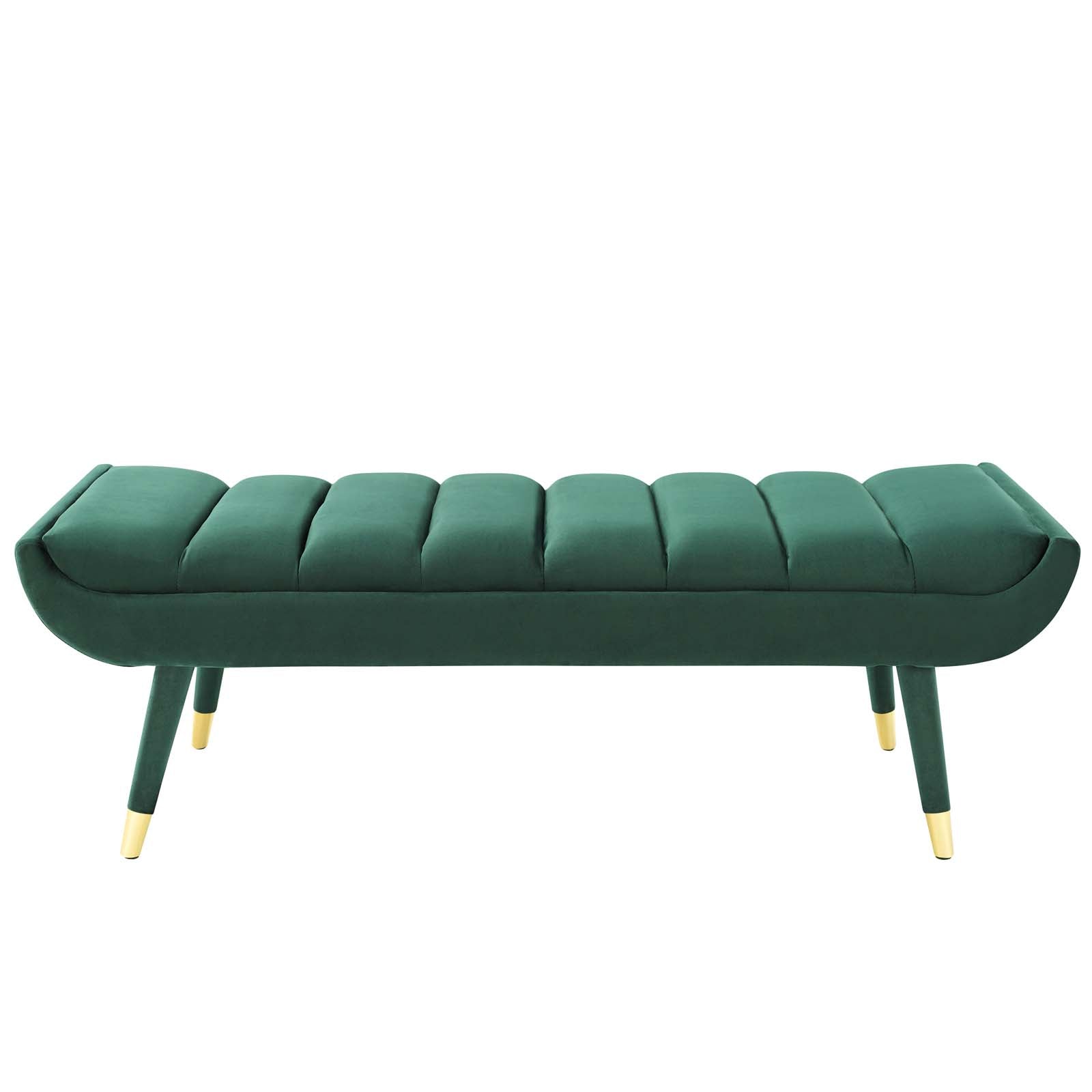 Modway Guess Channel Tufted Performance Velvet Accent Bench | Stools & Benches | 