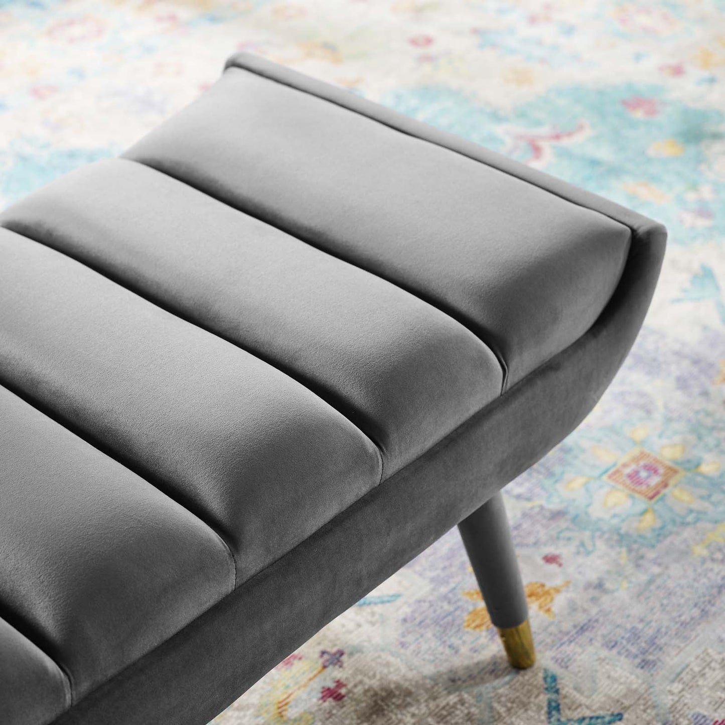 Modway Guess Channel Tufted Performance Velvet Accent Bench | Stools & Benches | 