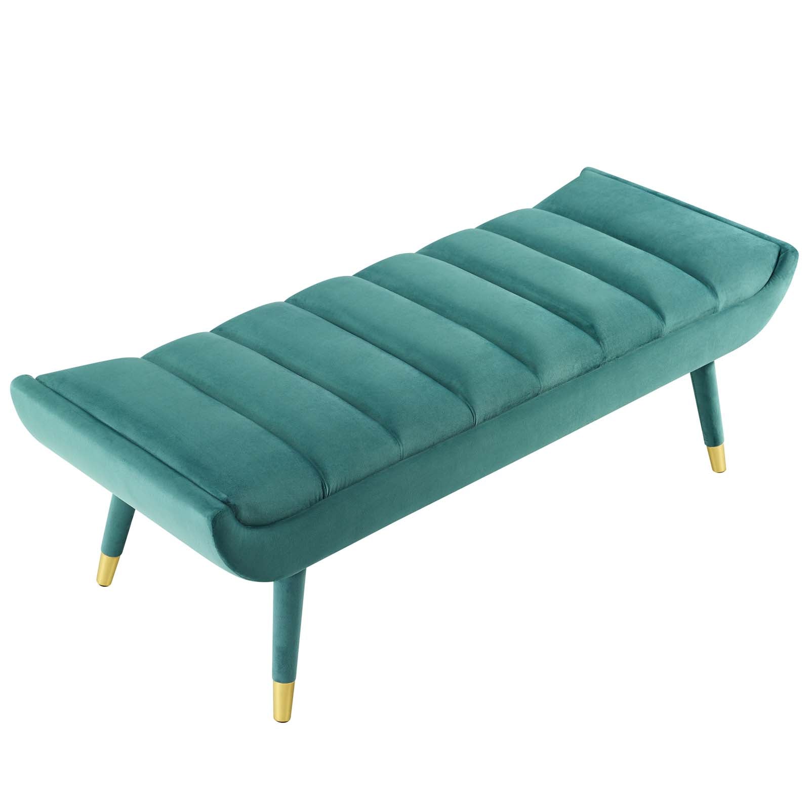 Modway Guess Channel Tufted Performance Velvet Accent Bench | Stools & Benches | 