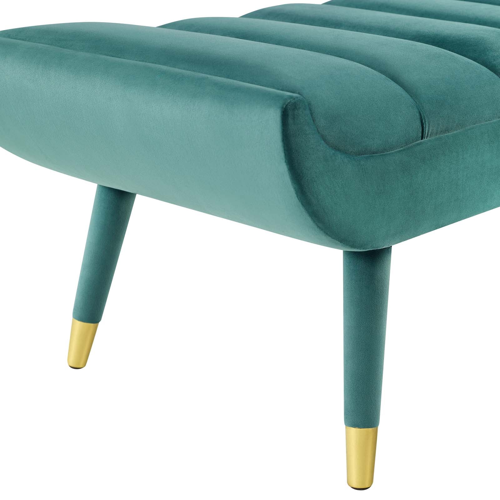 Modway Guess Channel Tufted Performance Velvet Accent Bench | Stools & Benches | 