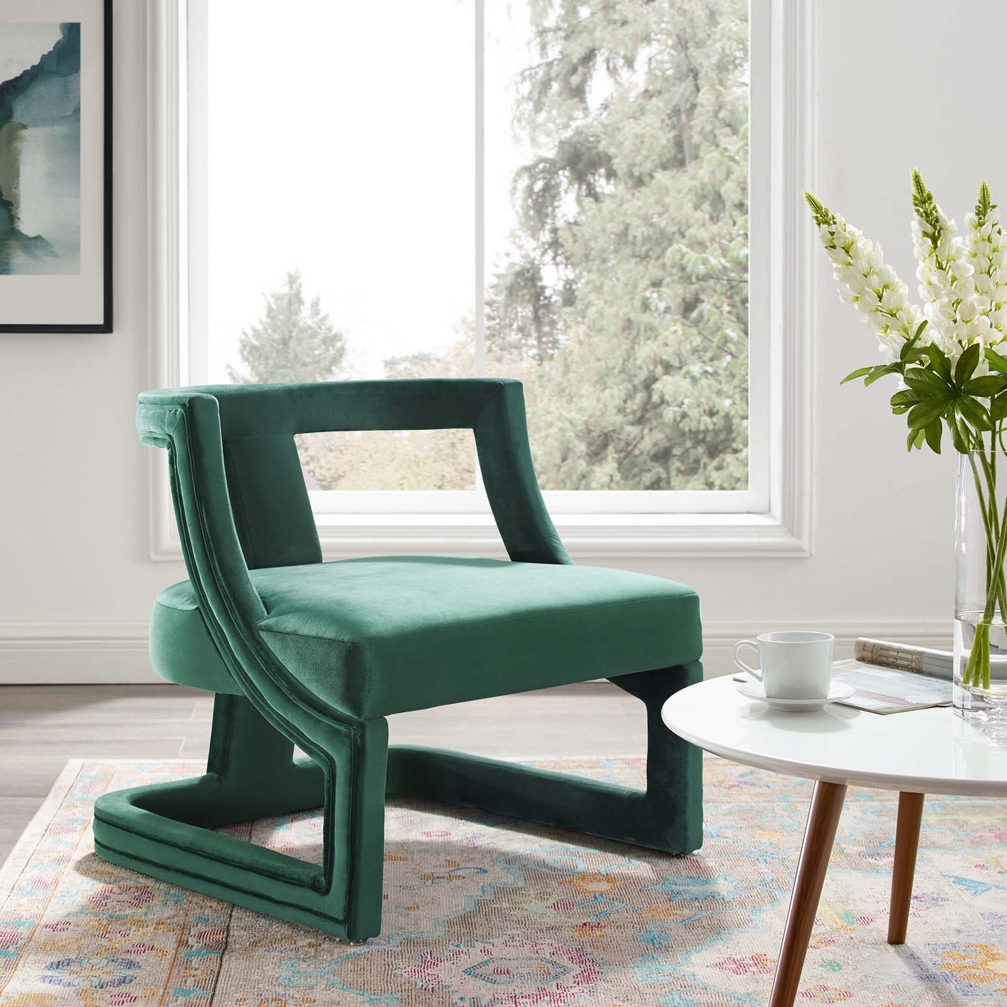 Modway Requisite Accent Lounge Performance Velvet Armchair
