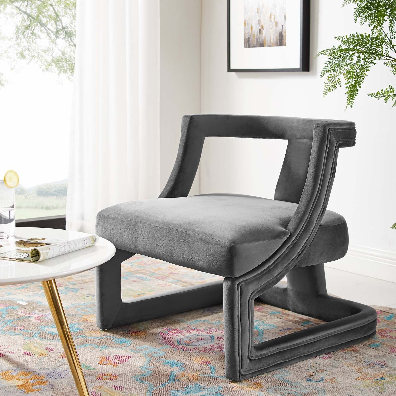 Requisite Accent Lounge Performance Velvet Armchair By Modway - EEI-3485 | Armchairs | Modishstore