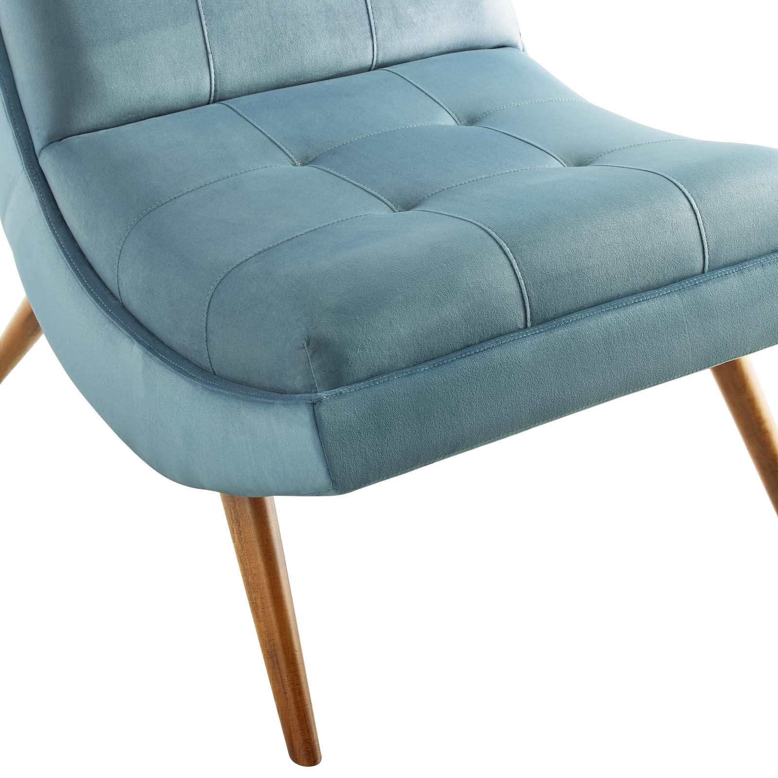 Modway Ramp Upholstered Performance Velvet Lounge Chair and Ottoman Set | Lounge Chairs | Modishstore-21