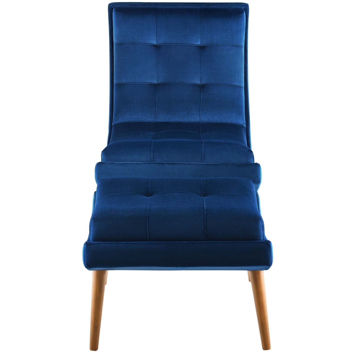 Modway Ramp Upholstered Performance Velvet Lounge Chair and Ottoman Set | Lounge Chairs | Modishstore-9