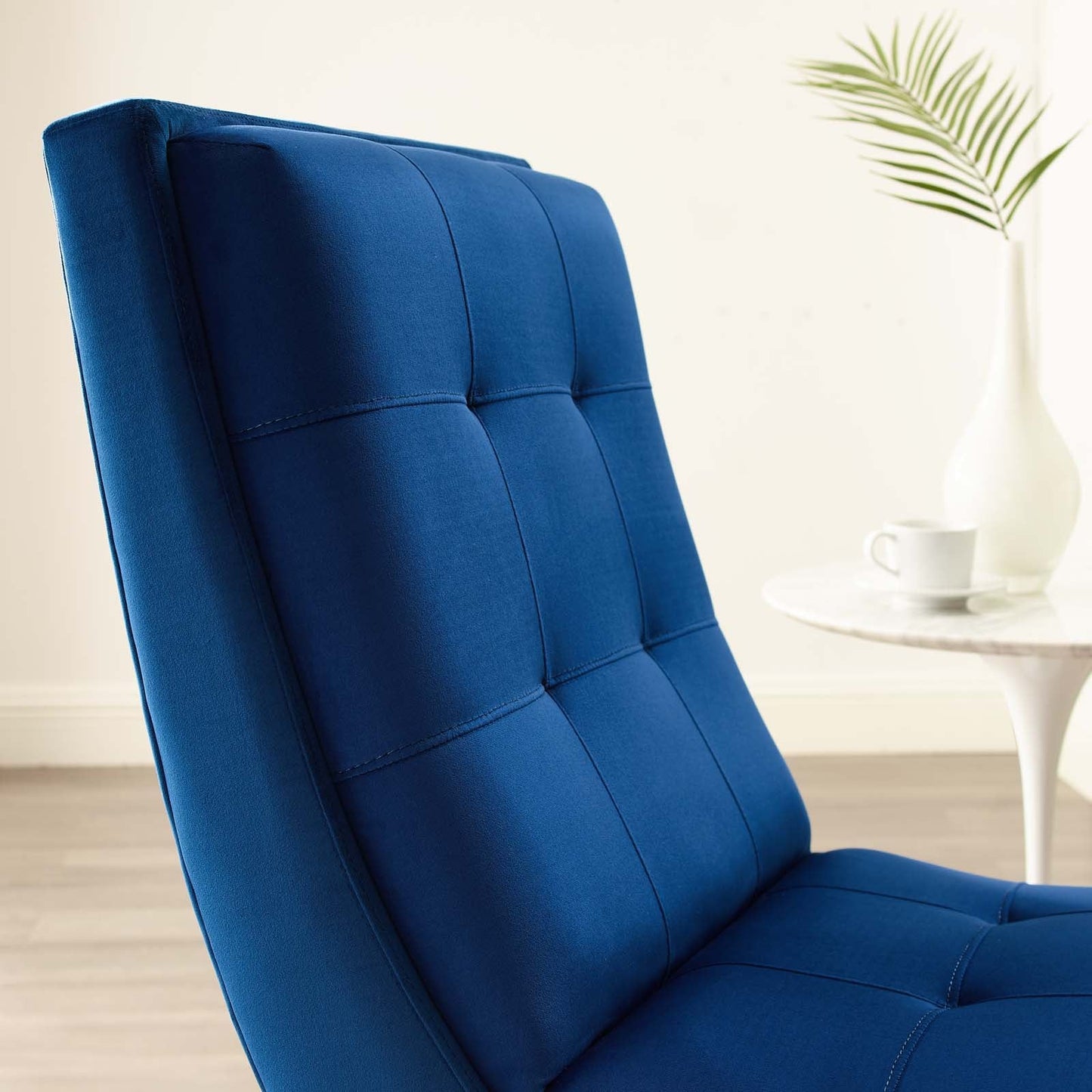 Modway Ramp Upholstered Performance Velvet Lounge Chair and Ottoman Set | Lounge Chairs | Modishstore-12