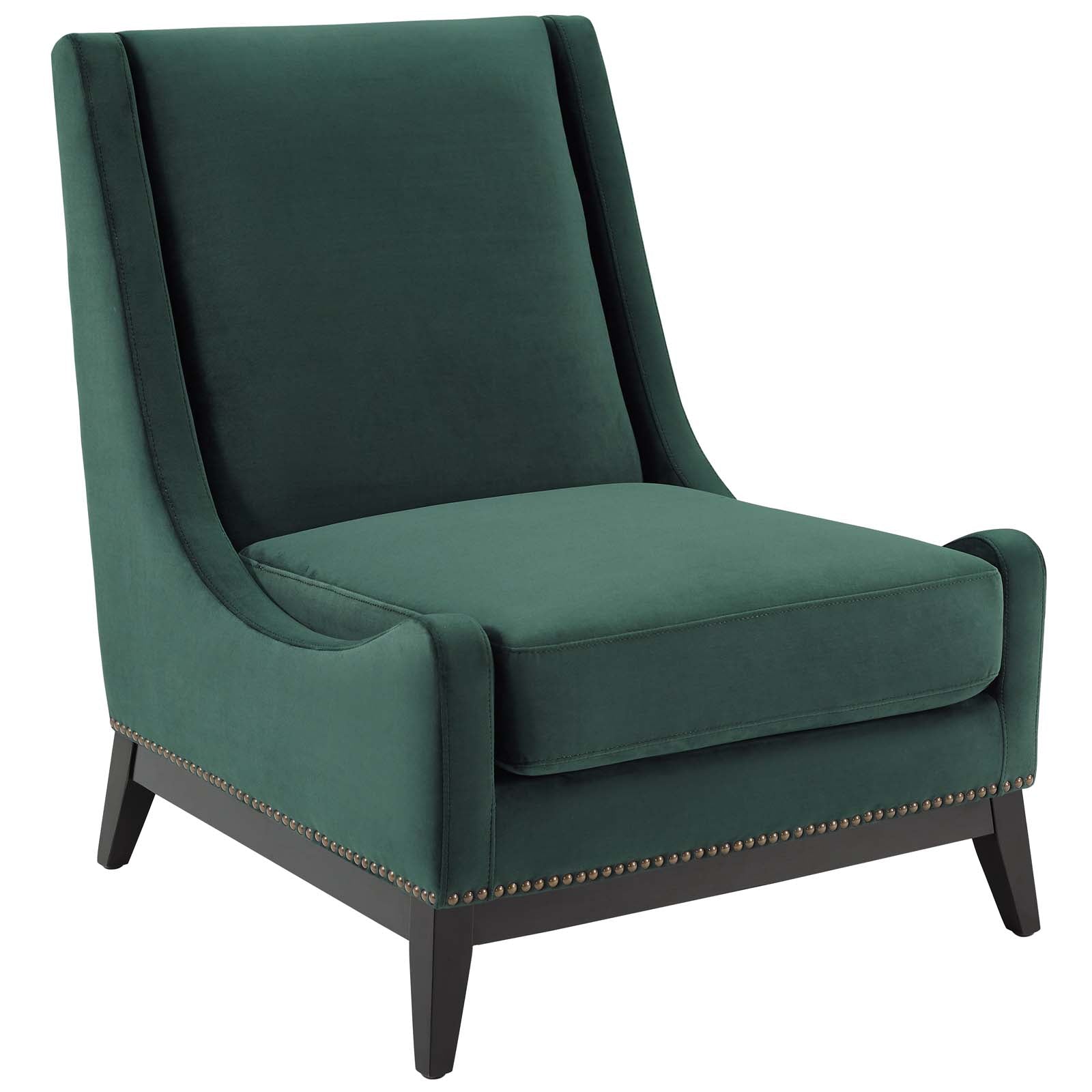 Modway Confident Accent Upholstered Performance Velvet Lounge Chair | Lounge Chairs | 