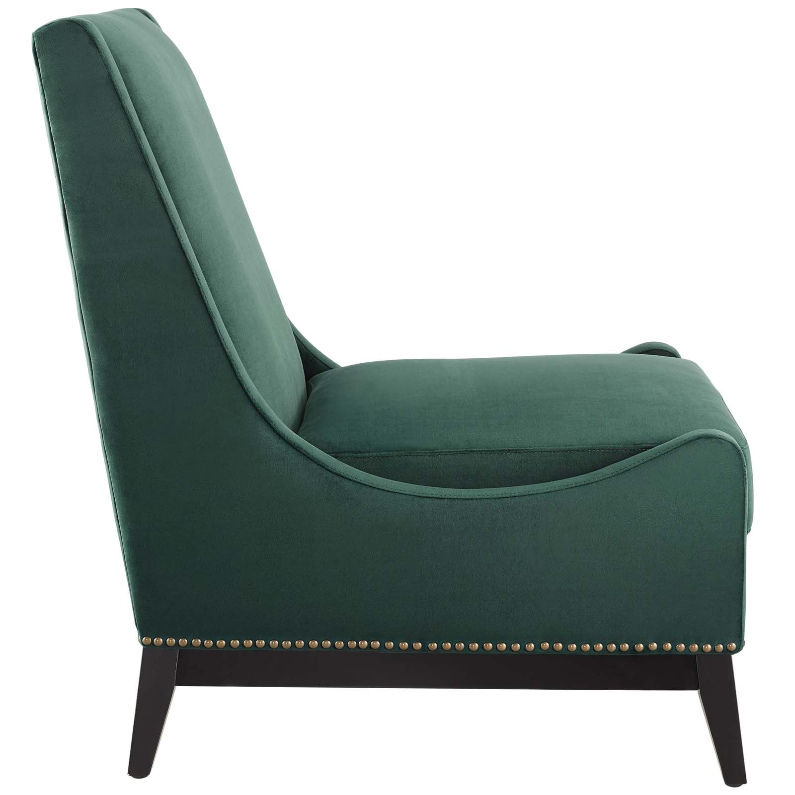Modway Confident Accent Upholstered Performance Velvet Lounge Chair | Lounge Chairs | 