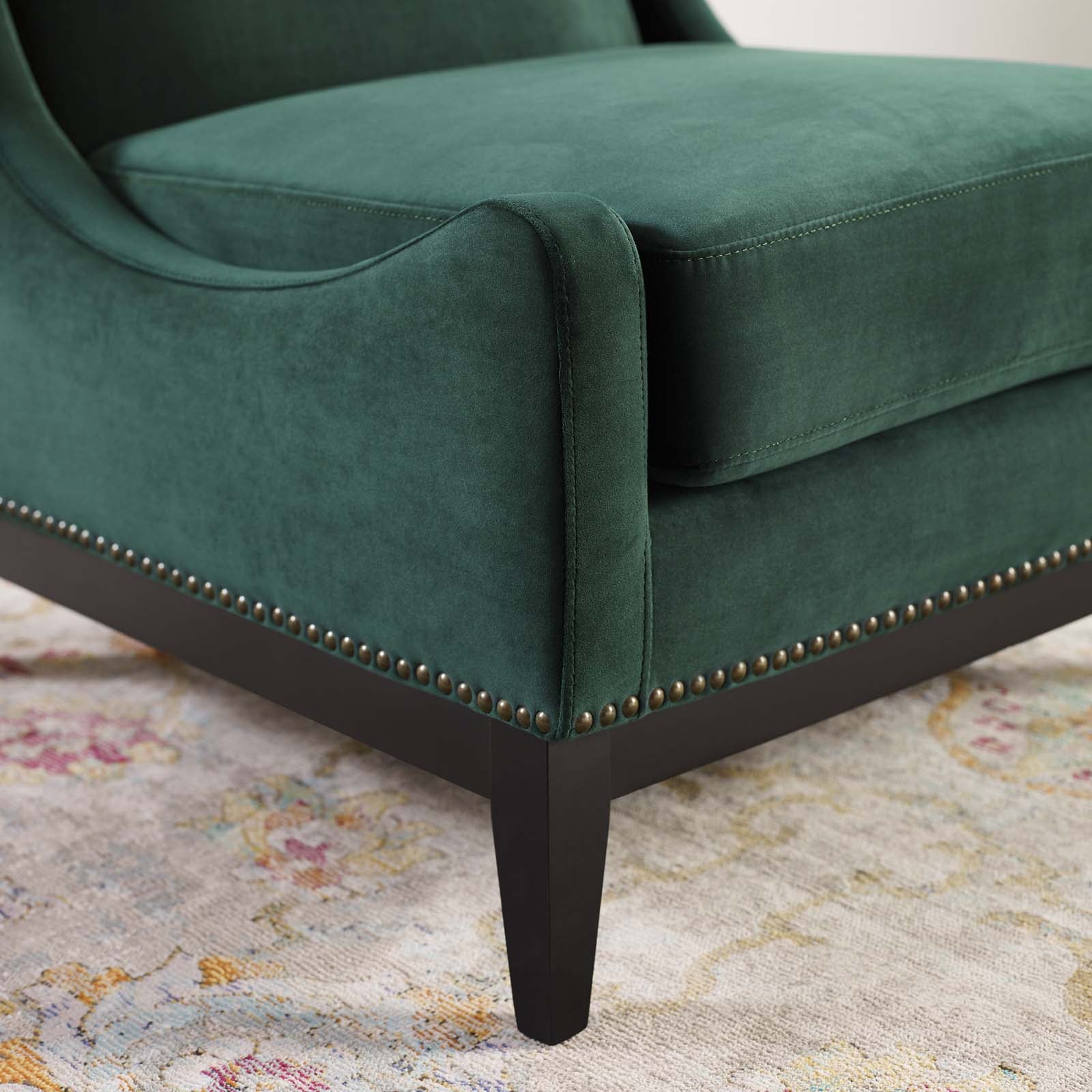 Modway Confident Accent Upholstered Performance Velvet Lounge Chair | Lounge Chairs | 