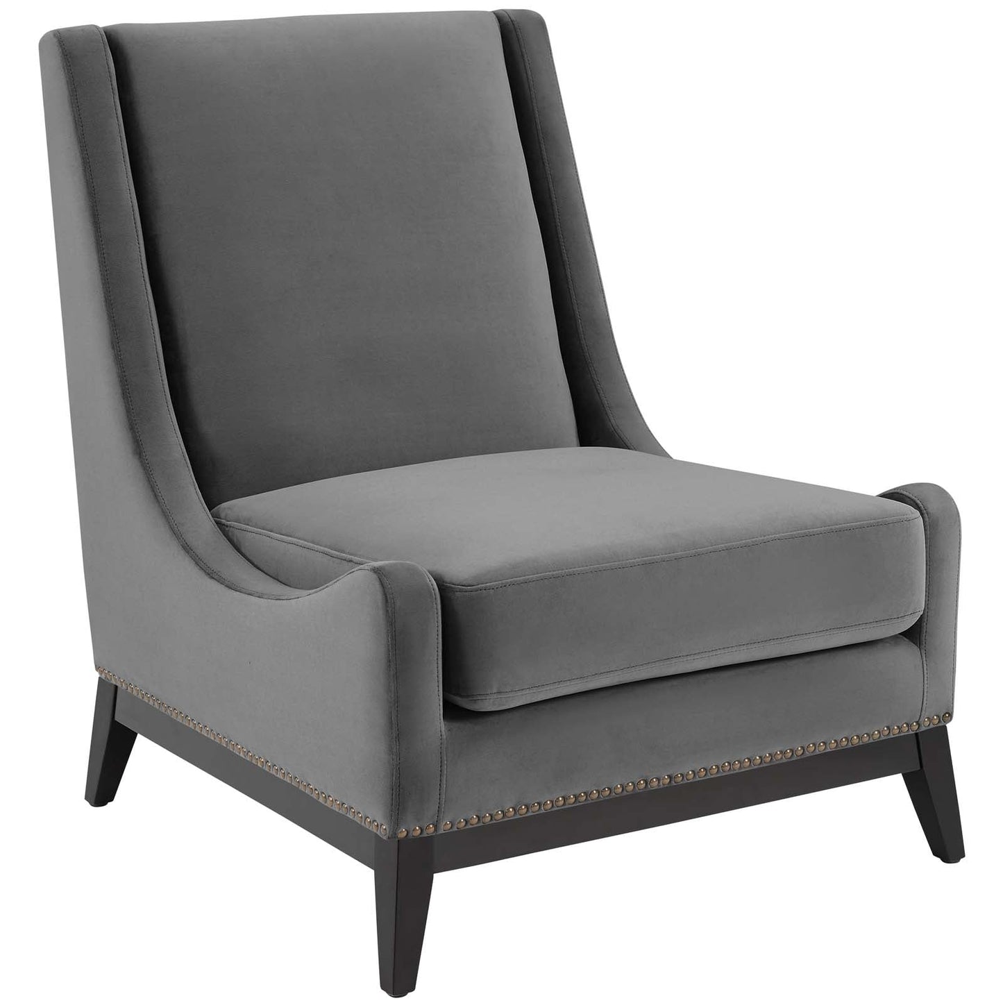Modway Confident Accent Upholstered Performance Velvet Lounge Chair | Lounge Chairs | 