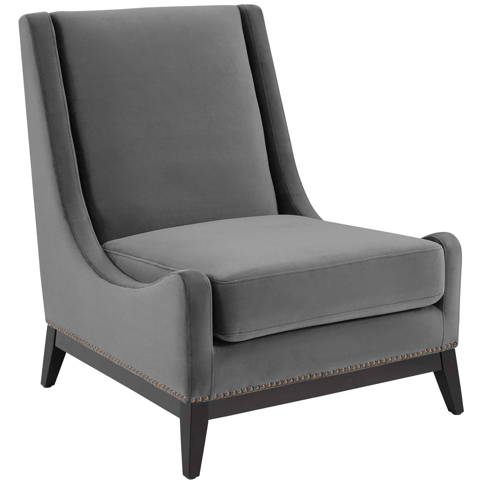 Modway Confident Accent Upholstered Performance Velvet Lounge Chair | Lounge Chairs | 