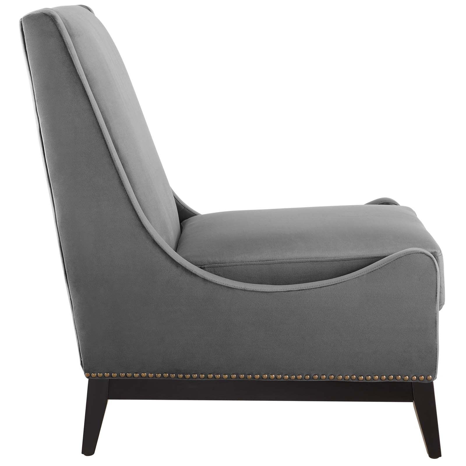 Modway Confident Accent Upholstered Performance Velvet Lounge Chair | Lounge Chairs | 