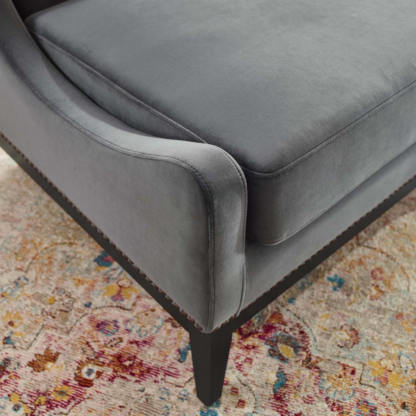 Modway Confident Accent Upholstered Performance Velvet Lounge Chair | Lounge Chairs | 