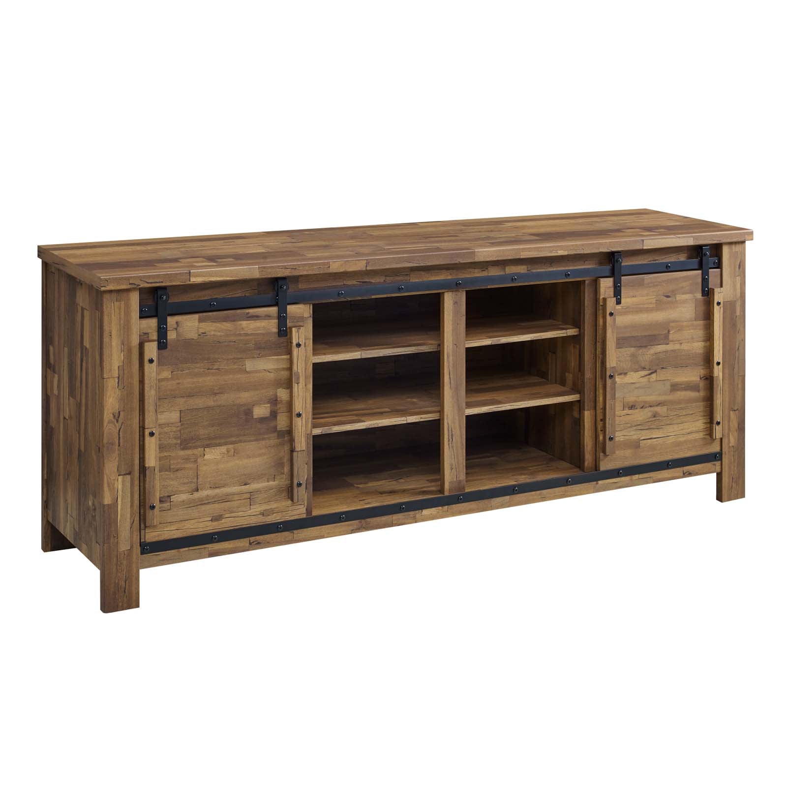 Modway Cheshire 70" Rustic Sliding Door Buffet Table Sideboard | Sideboards | 