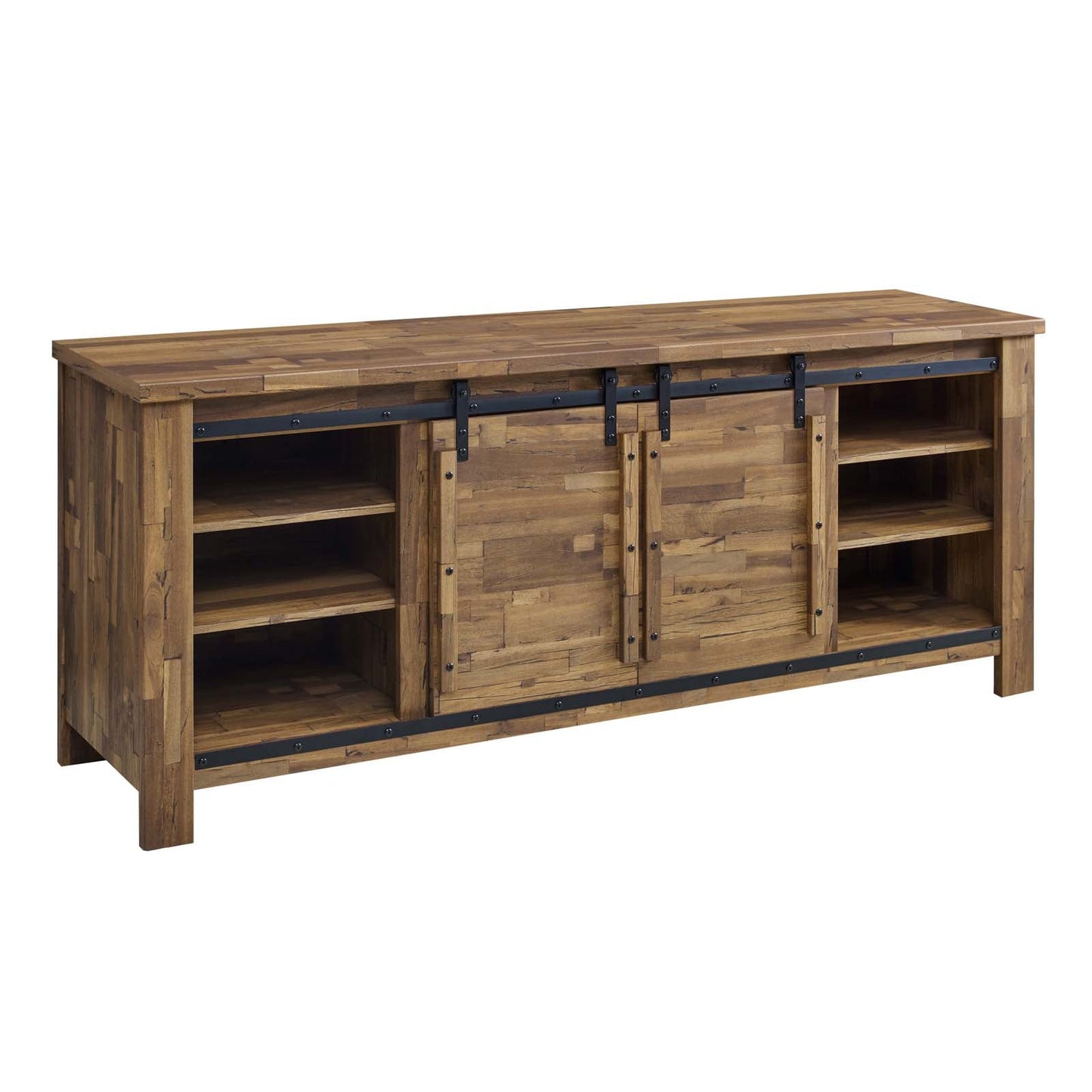 Modway Cheshire 70" Rustic Sliding Door Buffet Table Sideboard | Sideboards | 