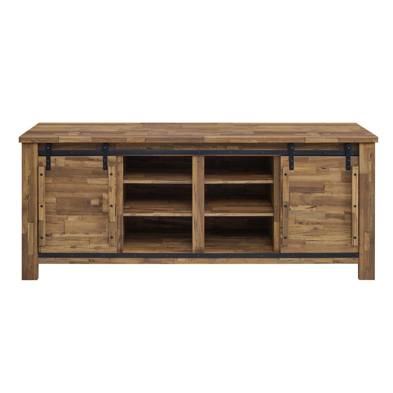 Modway Cheshire 70" Rustic Sliding Door Buffet Table Sideboard | Sideboards | 