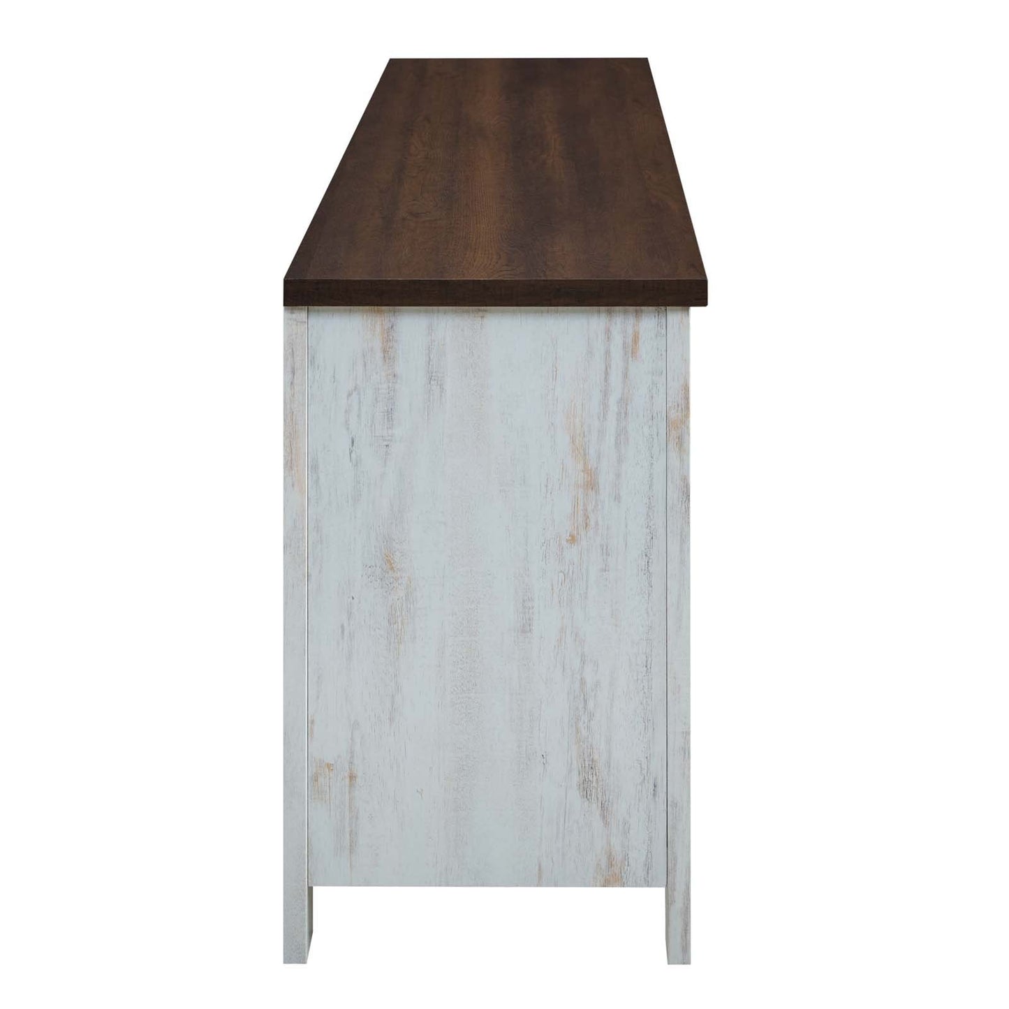 Modway Bennington 70" Rustic Sliding Door Buffet Table Sideboard