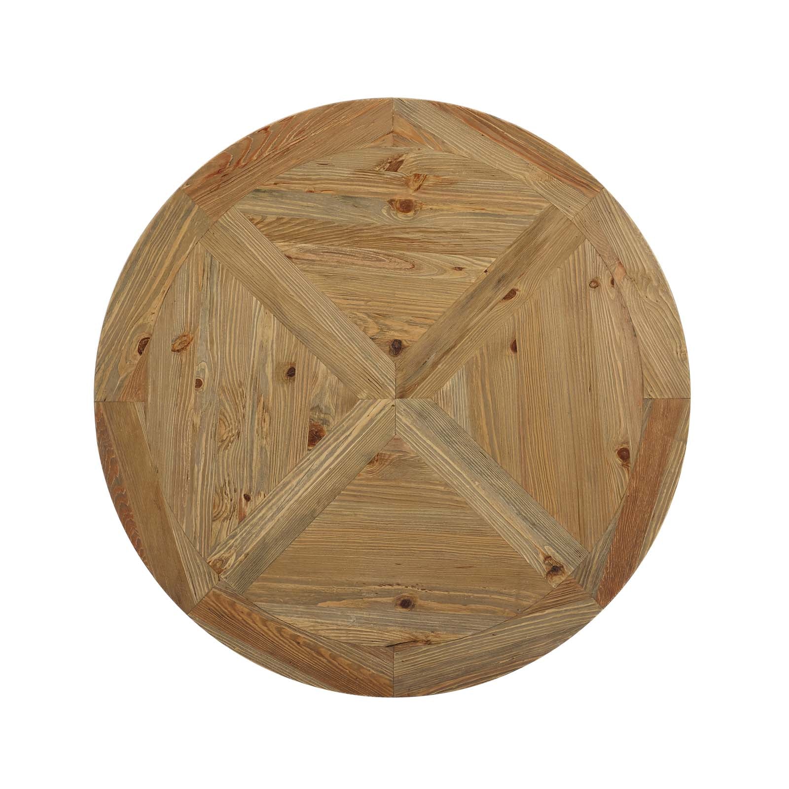 Modway Column 47" Round Pine Wood Dining Table | Dining Tables | 