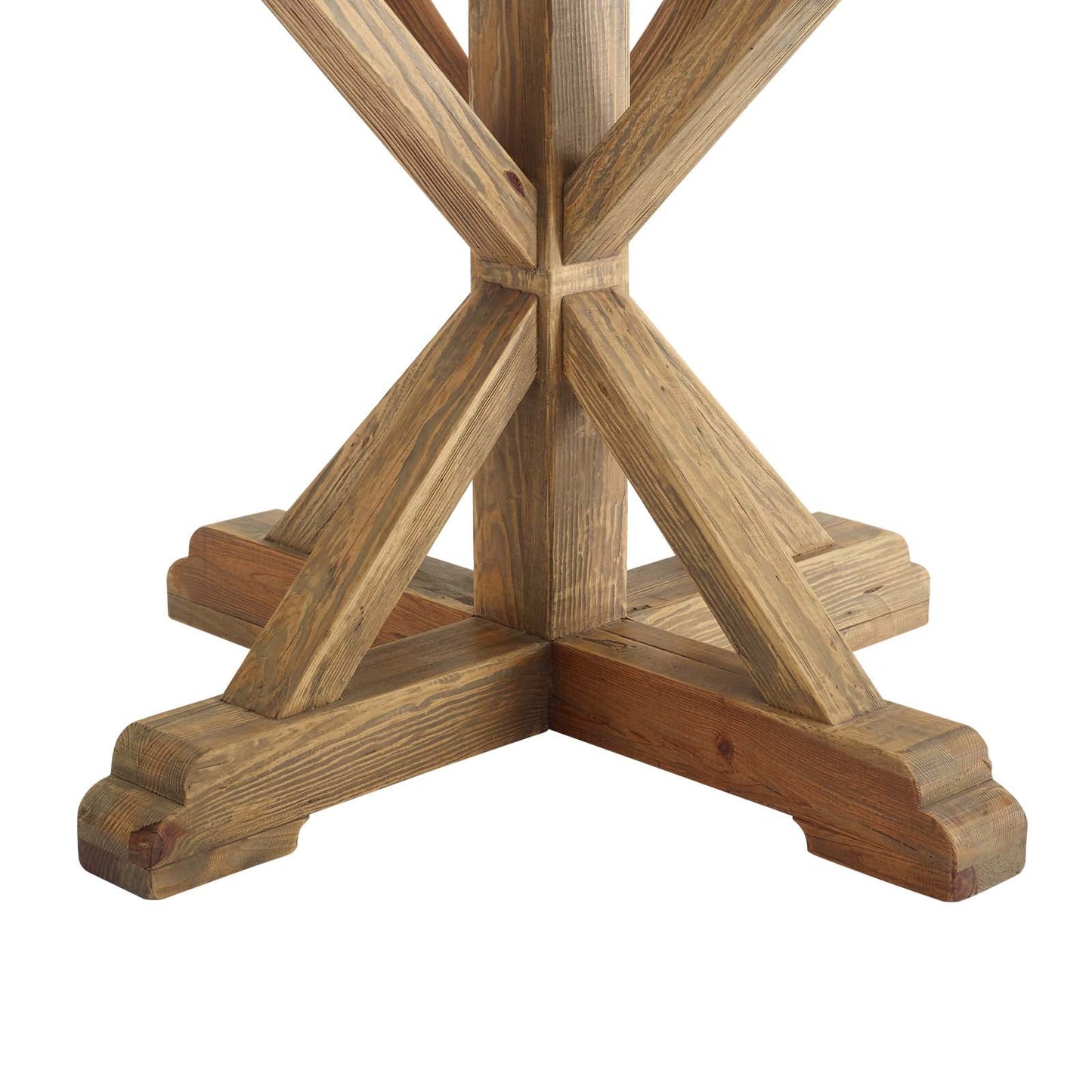 Modway Stitch 47" Round Pine Wood Dining Table | Dining Tables | Modishstore-3