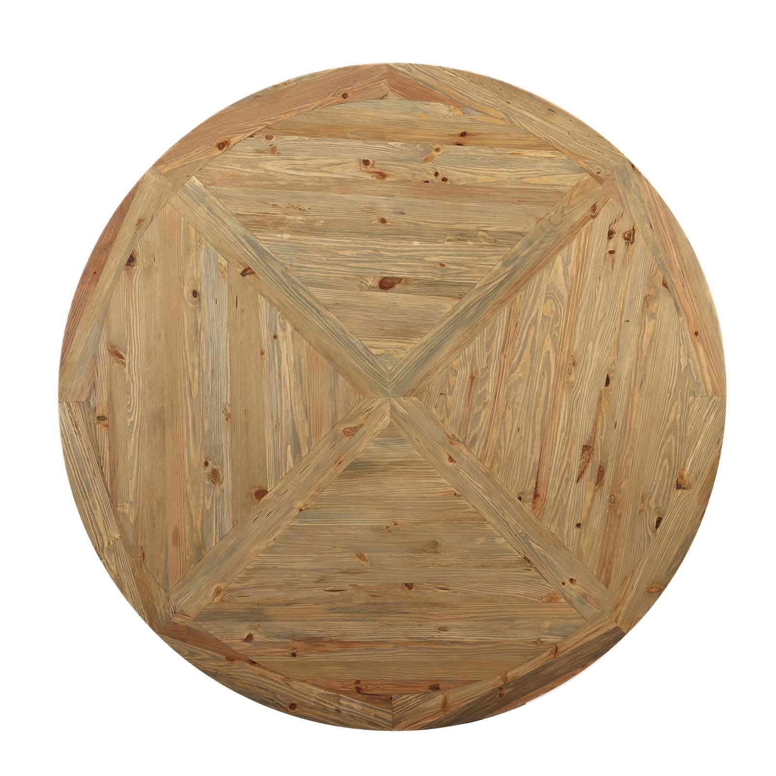 Modway Stitch 71" Round Pine Wood Dining Table | Dining Tables | Modishstore-4
