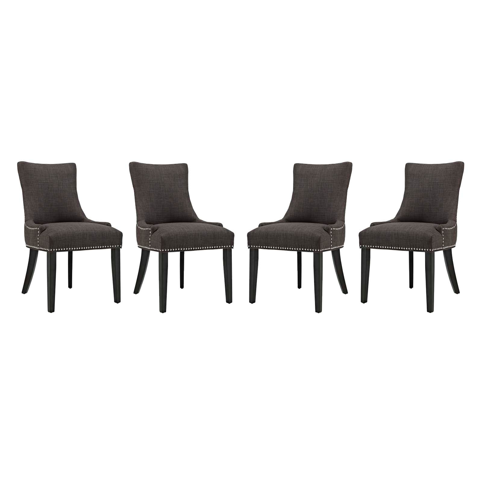 Modway Marquis Dining Chair Fabric Set of 4 | Dining Chairs | Modishstore-7