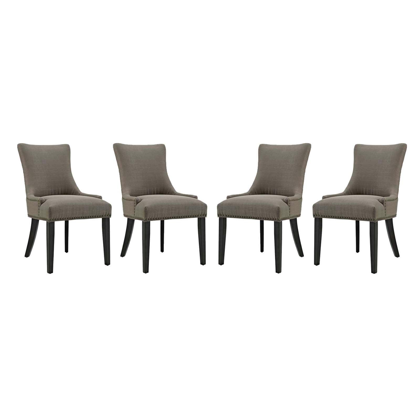 Modway Marquis Dining Chair Fabric Set of 4 | Dining Chairs | Modishstore-9