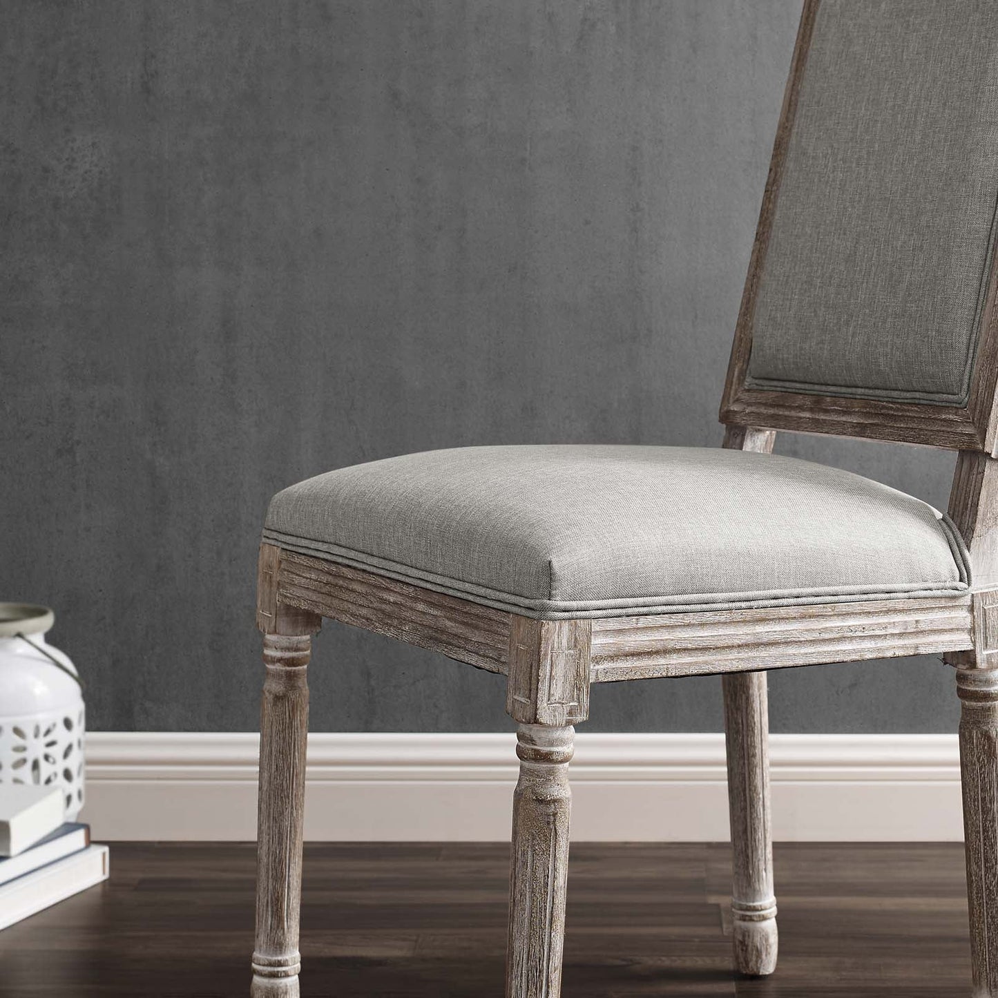 Modway Court Dining Side Chair Upholstered Fabric Set of 2 | Dining Chairs | 